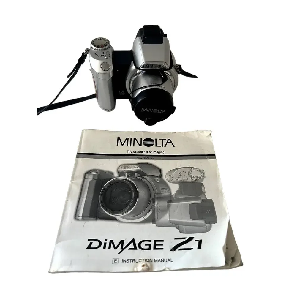 Minolta Dimage Z1 Digital Camera Parts Only Not Working With Case Manual